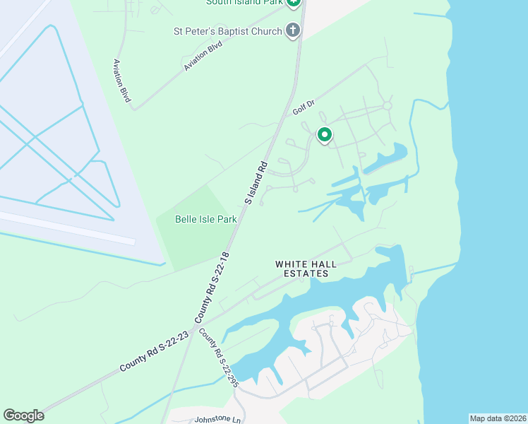 map of restaurants, bars, coffee shops, grocery stores, and more near 3935 South Island Road in Georgetown