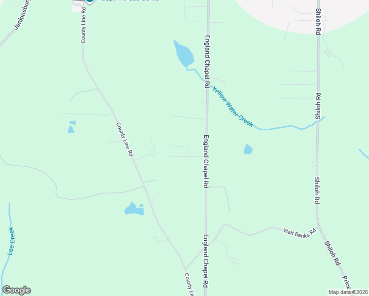 map of restaurants, bars, coffee shops, grocery stores, and more near 521 England Chapel Road in Jenkinsburg