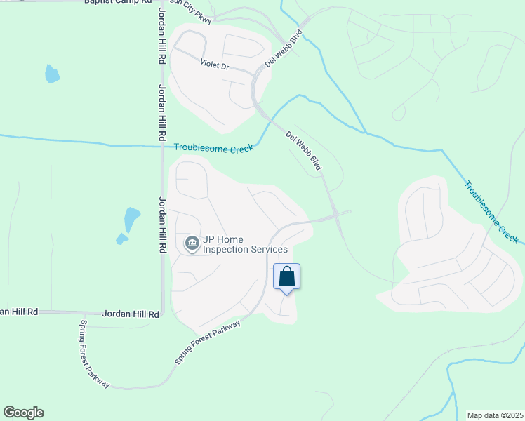 map of restaurants, bars, coffee shops, grocery stores, and more near Amicalola Court in Griffin