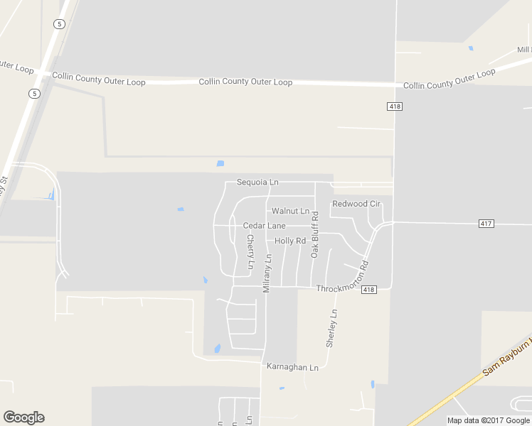 map of restaurants, bars, coffee shops, grocery stores, and more near 4409 Milrany Lane in Melissa