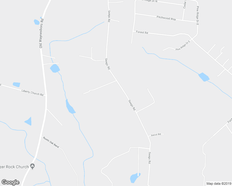 map of restaurants, bars, coffee shops, grocery stores, and more near 4331 Seago Road in Hephzibah