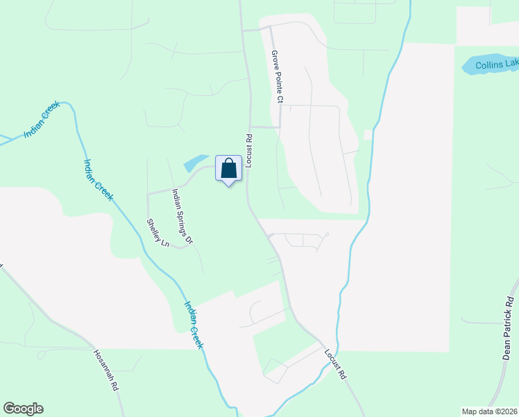 map of restaurants, bars, coffee shops, grocery stores, and more near 677 Locust Road in Locust Grove
