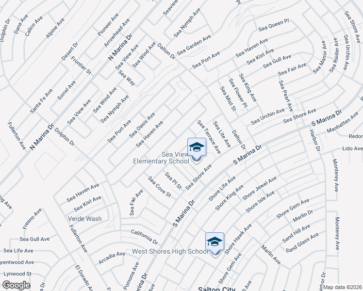 map of restaurants, bars, coffee shops, grocery stores, and more near 2495 Sea Fair Avenue in Thermal