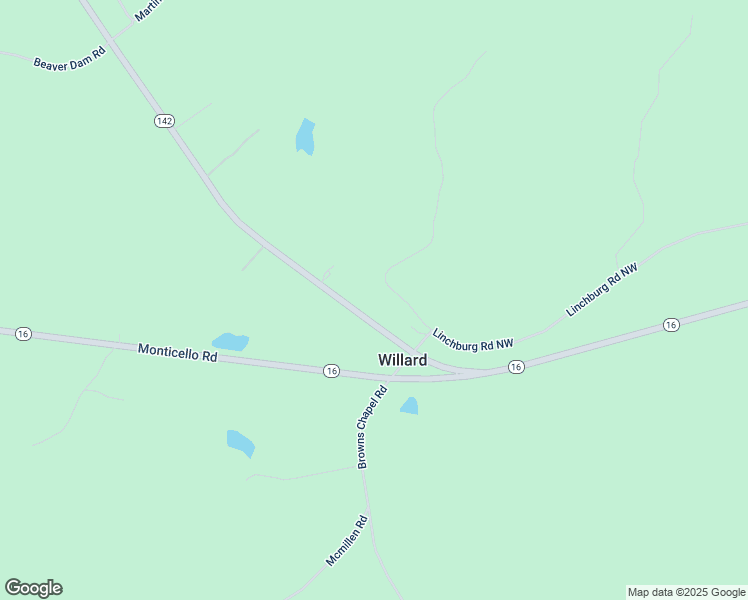 map of restaurants, bars, coffee shops, grocery stores, and more near 134 Shady Dale Road Northwest in Eatonton