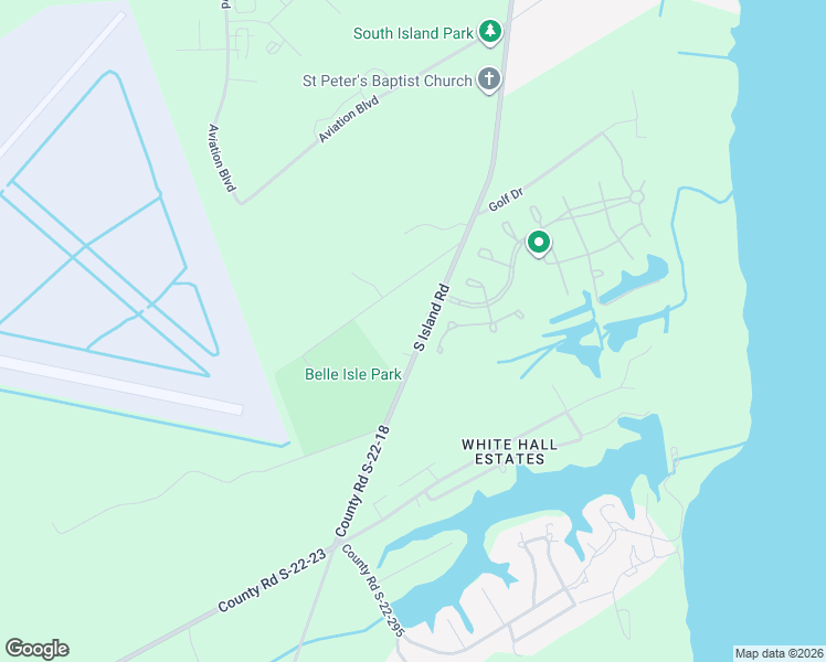 map of restaurants, bars, coffee shops, grocery stores, and more near 3935 South Island Road in Georgetown