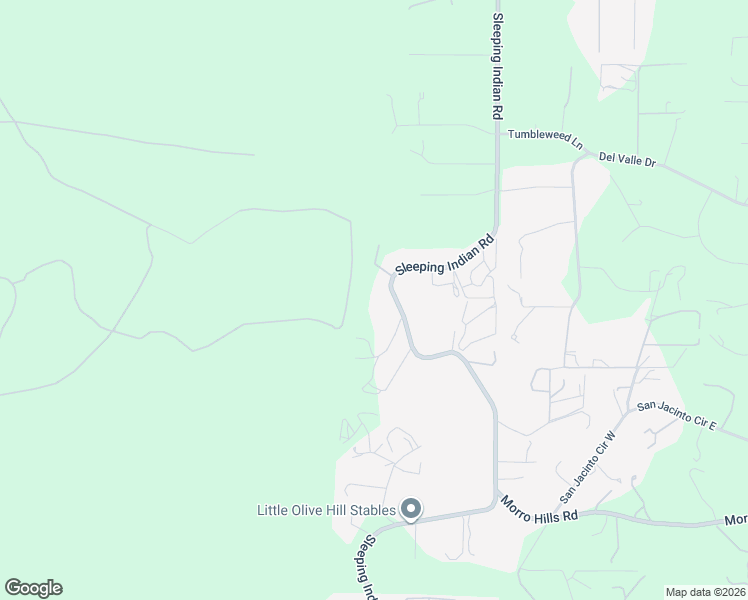 map of restaurants, bars, coffee shops, grocery stores, and more near 4609 Sleeping Indian Road in Fallbrook
