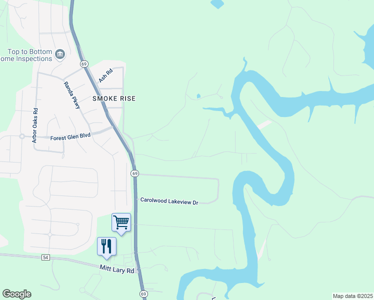map of restaurants, bars, coffee shops, grocery stores, and more near 10991 Sleepy Valley Road in Northport