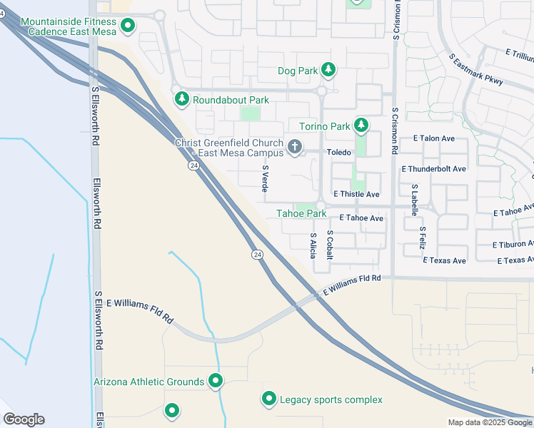 map of restaurants, bars, coffee shops, grocery stores, and more near 9636 East Twinkle Circle in Mesa
