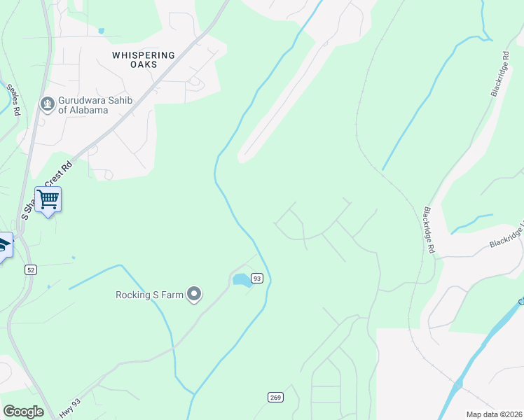 map of restaurants, bars, coffee shops, grocery stores, and more near 1820 Southpointe Drive in Hoover