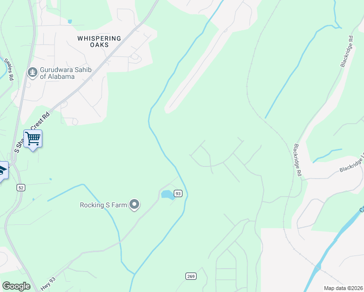 map of restaurants, bars, coffee shops, grocery stores, and more near 1820 Southpointe Drive in Hoover