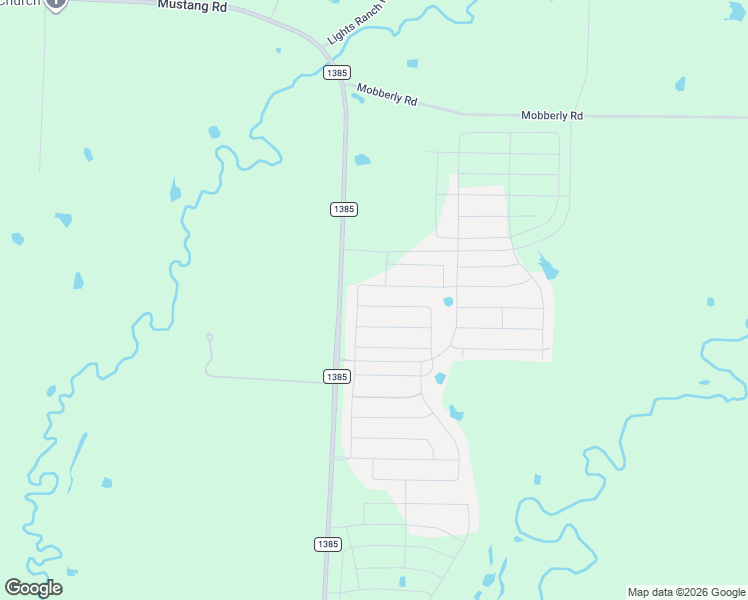 map of restaurants, bars, coffee shops, grocery stores, and more near 424 Farm to Market Road 1385 in Pilot Point
