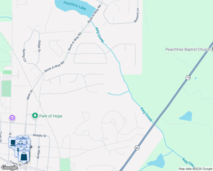 map of restaurants, bars, coffee shops, grocery stores, and more near 465 South Ridge in Senoia