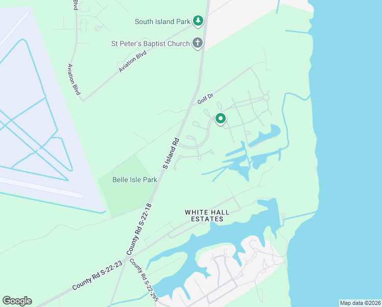 map of restaurants, bars, coffee shops, grocery stores, and more near Plantation Boulevard in Georgetown