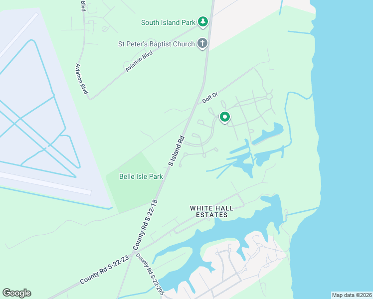 map of restaurants, bars, coffee shops, grocery stores, and more near Plantation Boulevard in Georgetown