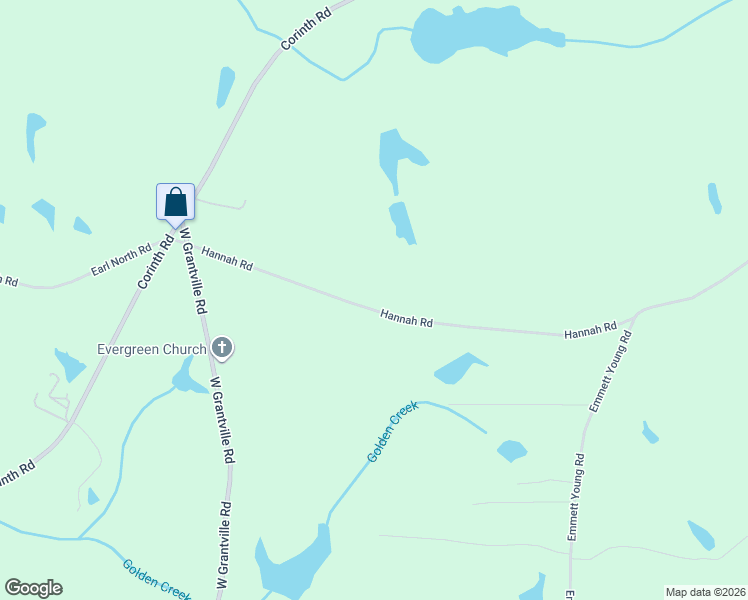 map of restaurants, bars, coffee shops, grocery stores, and more near 254 Hannah Road in Newnan