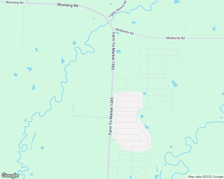 map of restaurants, bars, coffee shops, grocery stores, and more near 410 Farm to Market Road 1385 in Pilot Point