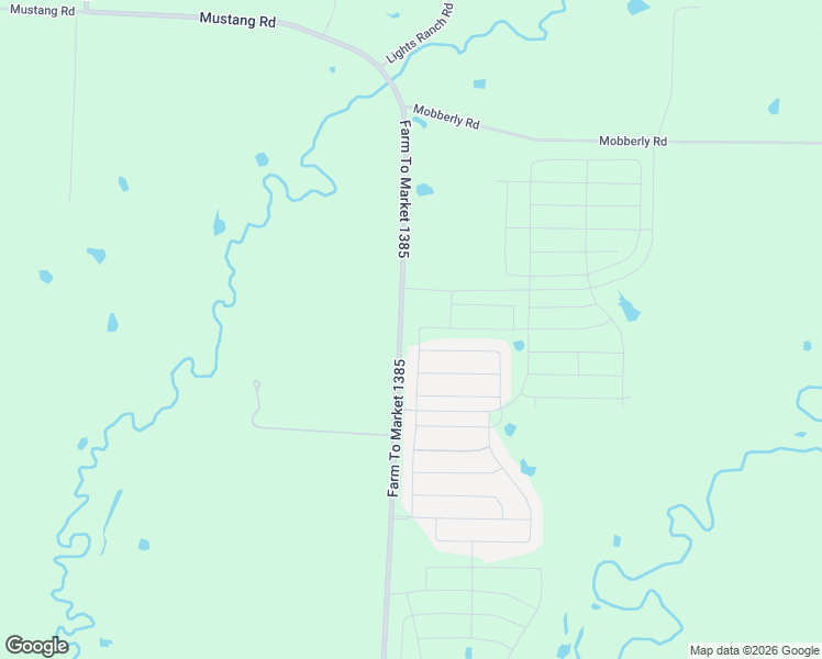 map of restaurants, bars, coffee shops, grocery stores, and more near 425 Farm to Market Road 1385 in Pilot Point