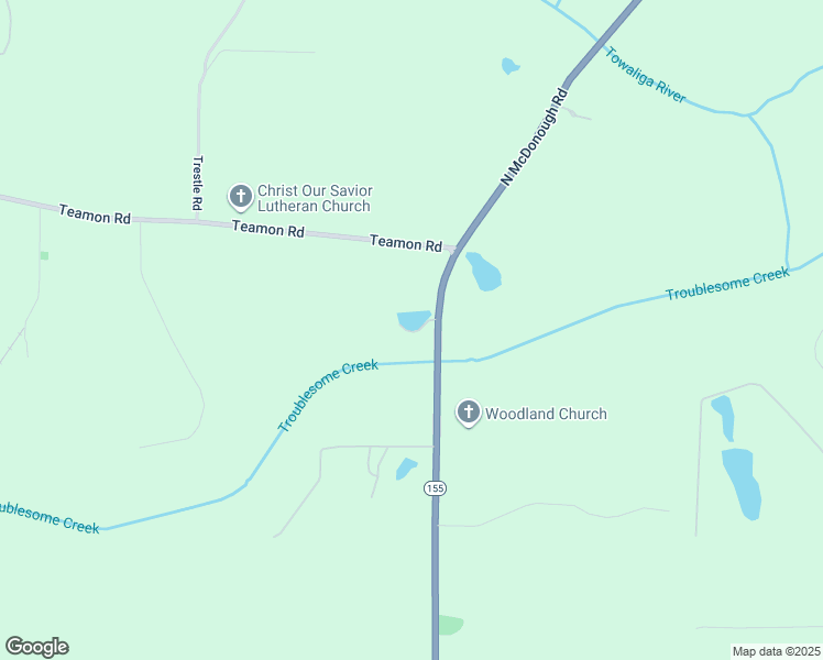 map of restaurants, bars, coffee shops, grocery stores, and more near 2423 North McDonough Road in Griffin