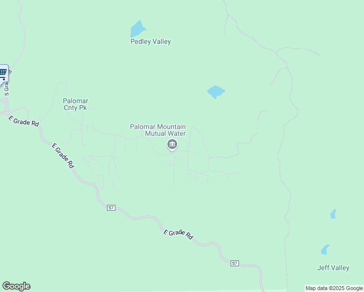 map of restaurants, bars, coffee shops, grocery stores, and more near 22228 Crestline Road in Palomar Mountain