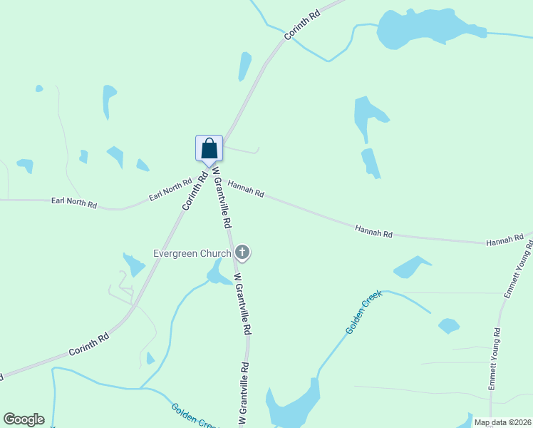 map of restaurants, bars, coffee shops, grocery stores, and more near 2057 Corinth Road in Newnan