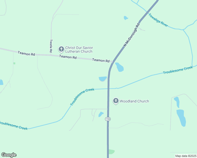 map of restaurants, bars, coffee shops, grocery stores, and more near 2423 North McDonough Road in Griffin