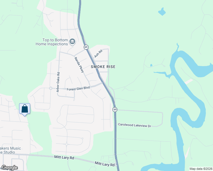 map of restaurants, bars, coffee shops, grocery stores, and more near 13731-13881 Alabama 69 in Northport