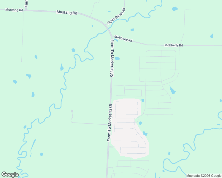 map of restaurants, bars, coffee shops, grocery stores, and more near 424 Farm to Market Road 1385 in Pilot Point