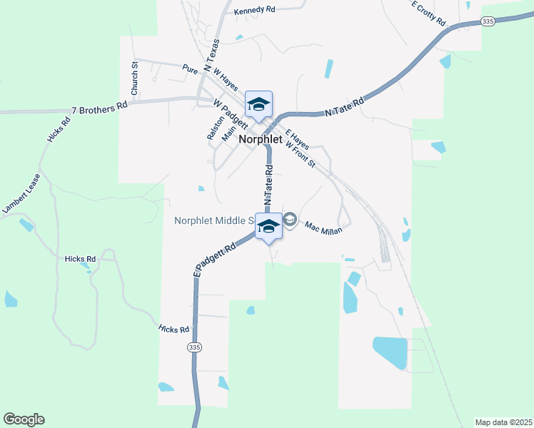 map of restaurants, bars, coffee shops, grocery stores, and more near 202 East Padgett Road in El Dorado