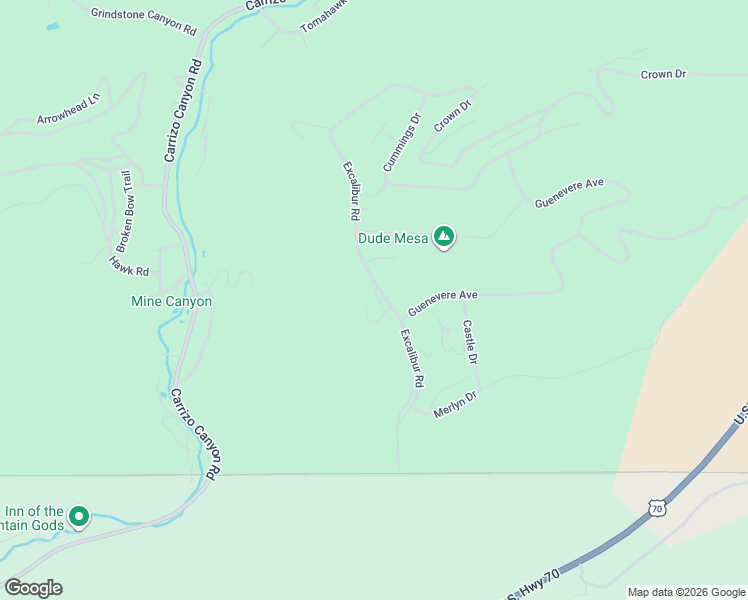 map of restaurants, bars, coffee shops, grocery stores, and more near 218-220 Excalibur Rd in Ruidoso