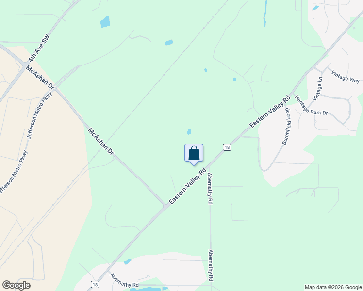 map of restaurants, bars, coffee shops, grocery stores, and more near 5565 Eastern Valley Road in McCalla