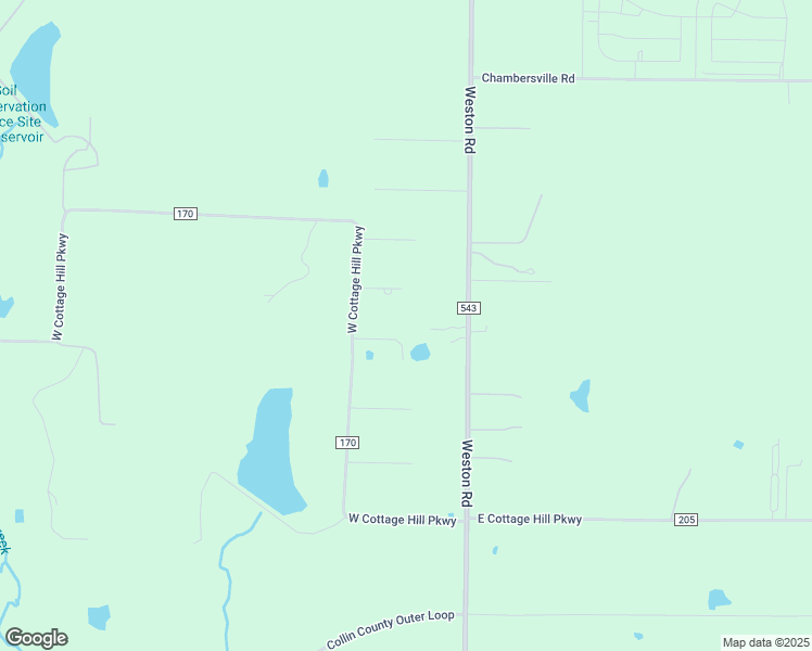 map of restaurants, bars, coffee shops, grocery stores, and more near 8055 Weston Road in Celina