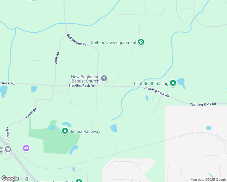 map of restaurants, bars, coffee shops, grocery stores, and more near 973 Standing Rock Road in Senoia