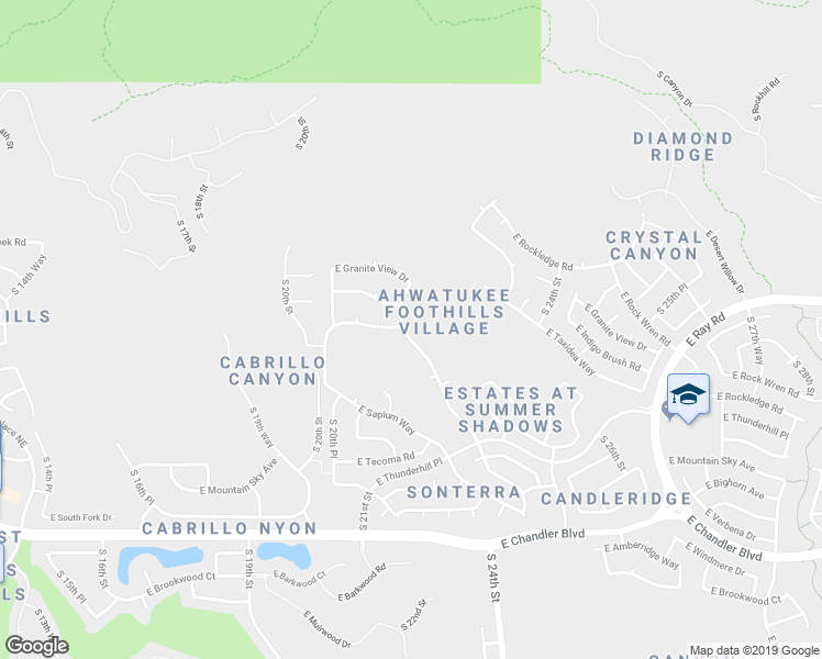 map of restaurants, bars, coffee shops, grocery stores, and more near 14813 South Foxtail Lane in Phoenix