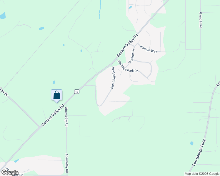 map of restaurants, bars, coffee shops, grocery stores, and more near 6685 Burchfield Loop in McCalla