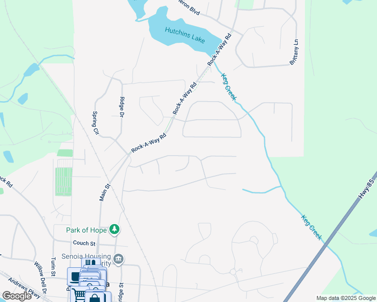 map of restaurants, bars, coffee shops, grocery stores, and more near 274 Piedmont Dr in Senoia