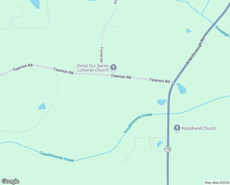 map of restaurants, bars, coffee shops, grocery stores, and more near 3232 Teamon Road in Griffin