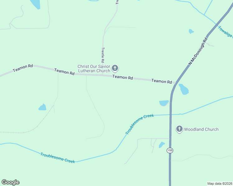 map of restaurants, bars, coffee shops, grocery stores, and more near 3232 Teamon Road in Griffin