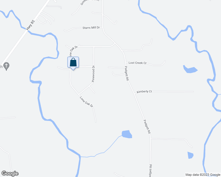 map of restaurants, bars, coffee shops, grocery stores, and more near 333 Padgett Road in Senoia