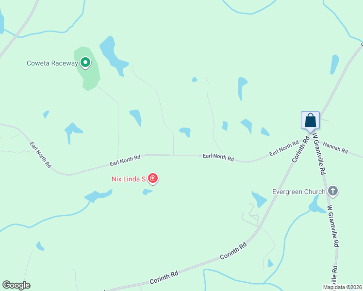 map of restaurants, bars, coffee shops, grocery stores, and more near 43 Lee Lassetter Road in Newnan