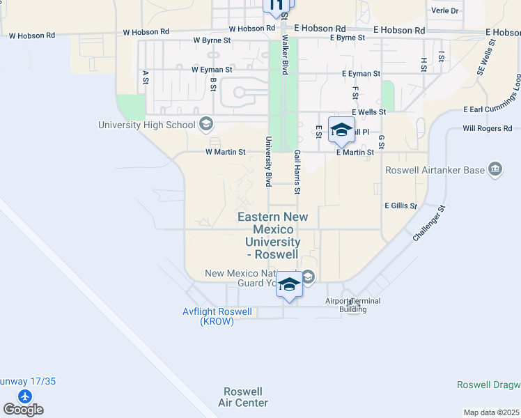 map of restaurants, bars, coffee shops, grocery stores, and more near 52 University Boulevard in Roswell