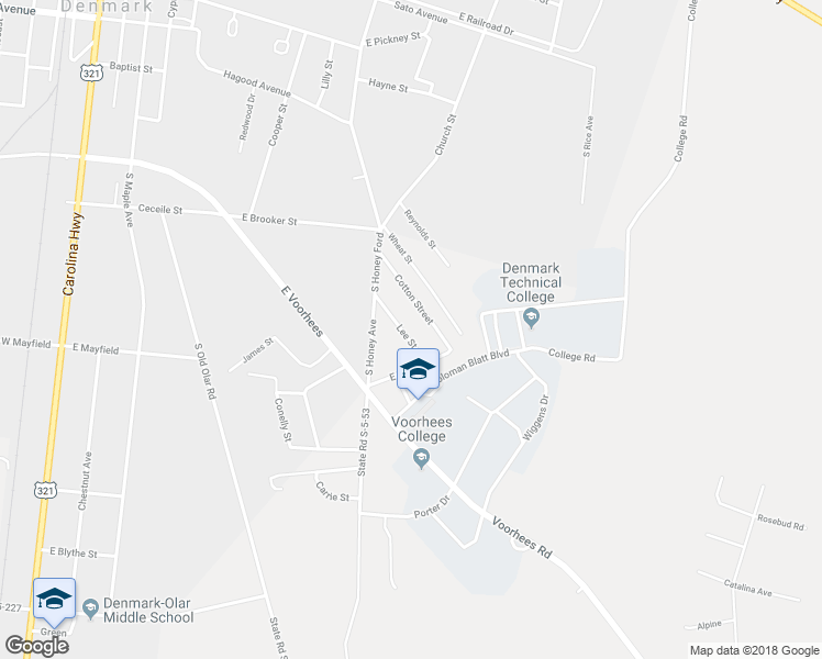 map of restaurants, bars, coffee shops, grocery stores, and more near 113 Lee Street in Denmark