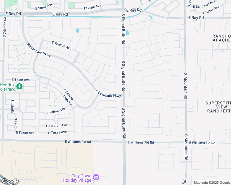 map of restaurants, bars, coffee shops, grocery stores, and more near 10731 East Tesla Avenue in Mesa