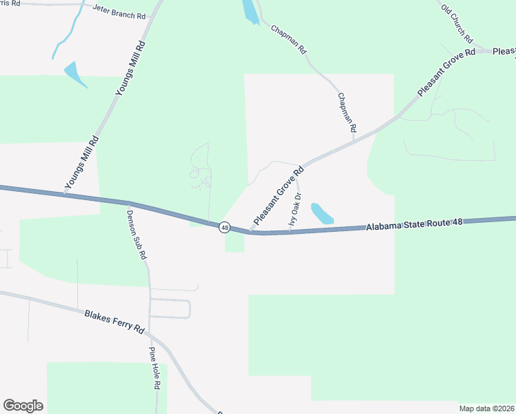 map of restaurants, bars, coffee shops, grocery stores, and more near 29 Pleasant Grove Road in Lineville
