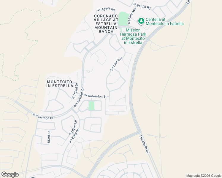 map of restaurants, bars, coffee shops, grocery stores, and more near 18568 West Chuckwalla Canyon Road in Goodyear