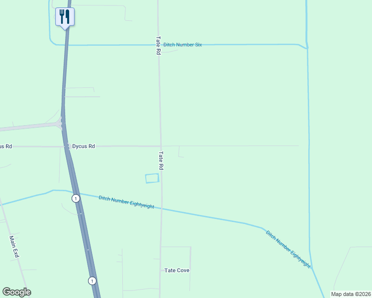 map of restaurants, bars, coffee shops, grocery stores, and more near 1246 Dycus Road in Greenville