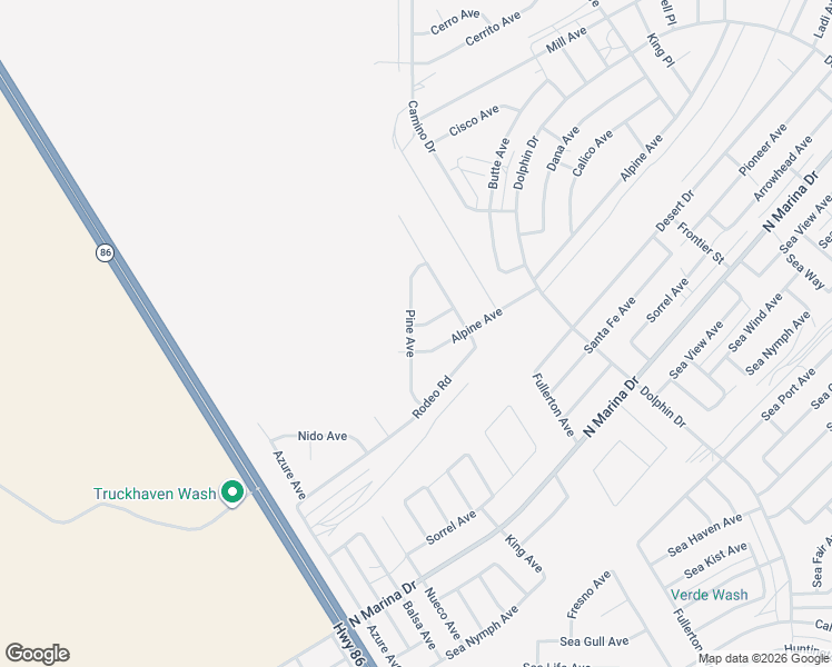 map of restaurants, bars, coffee shops, grocery stores, and more near 1393 Pine Place in Thermal