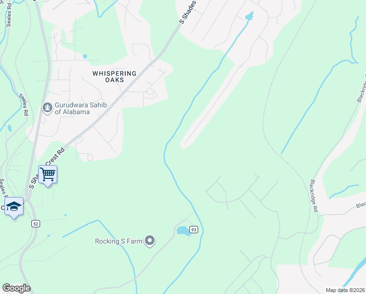 map of restaurants, bars, coffee shops, grocery stores, and more near 1820 Southpointe Drive in Hoover