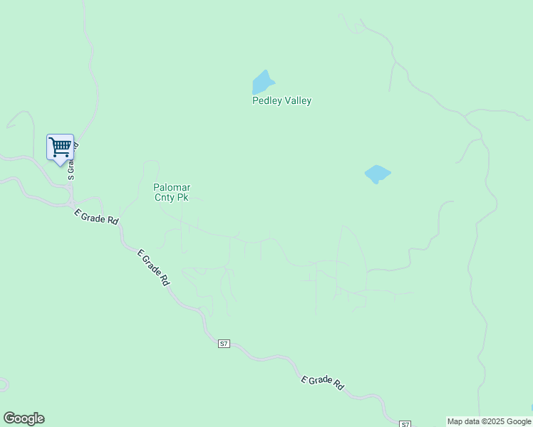 map of restaurants, bars, coffee shops, grocery stores, and more near 22058 Crestline Road in Palomar Mountain