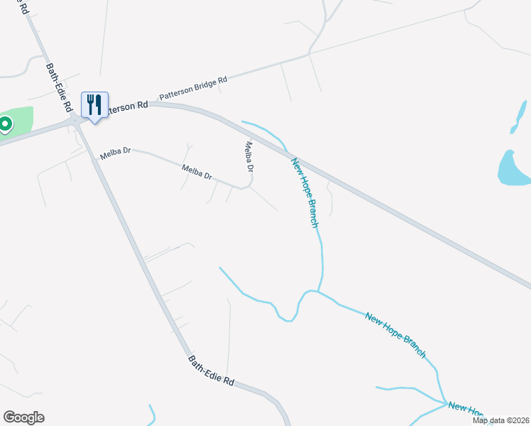 map of restaurants, bars, coffee shops, grocery stores, and more near 3130 Melba Drive in Hephzibah