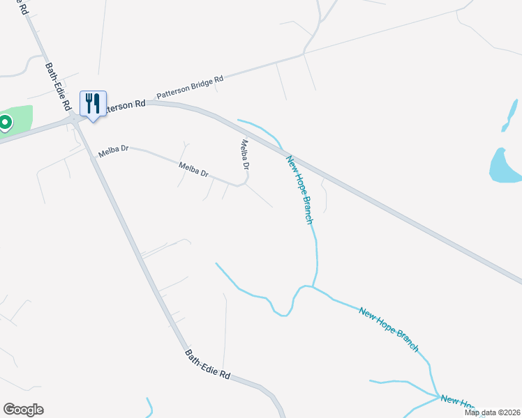 map of restaurants, bars, coffee shops, grocery stores, and more near 3130 Melba Drive in Hephzibah